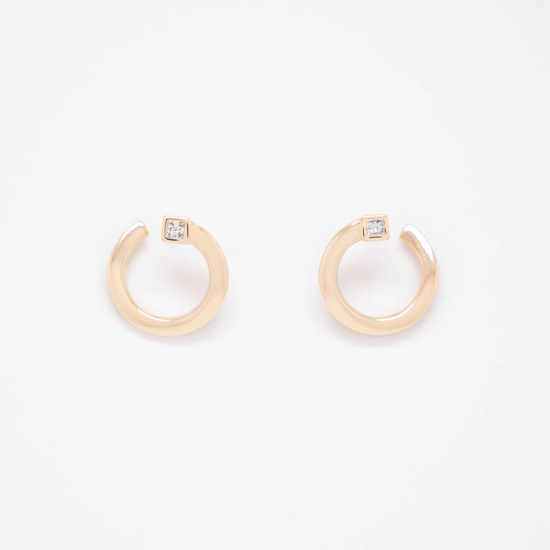 Petit Diamond Bypass Earrings image 0