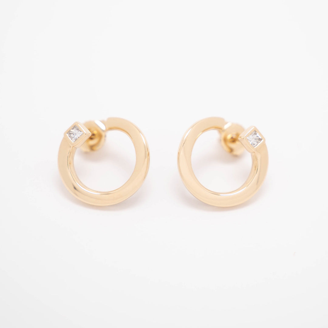 Petit Diamond Bypass Earrings image 3